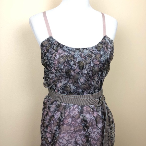 BCBGMAXAZRIA Runway chiffon floral layered dress - Picture 3 of 8